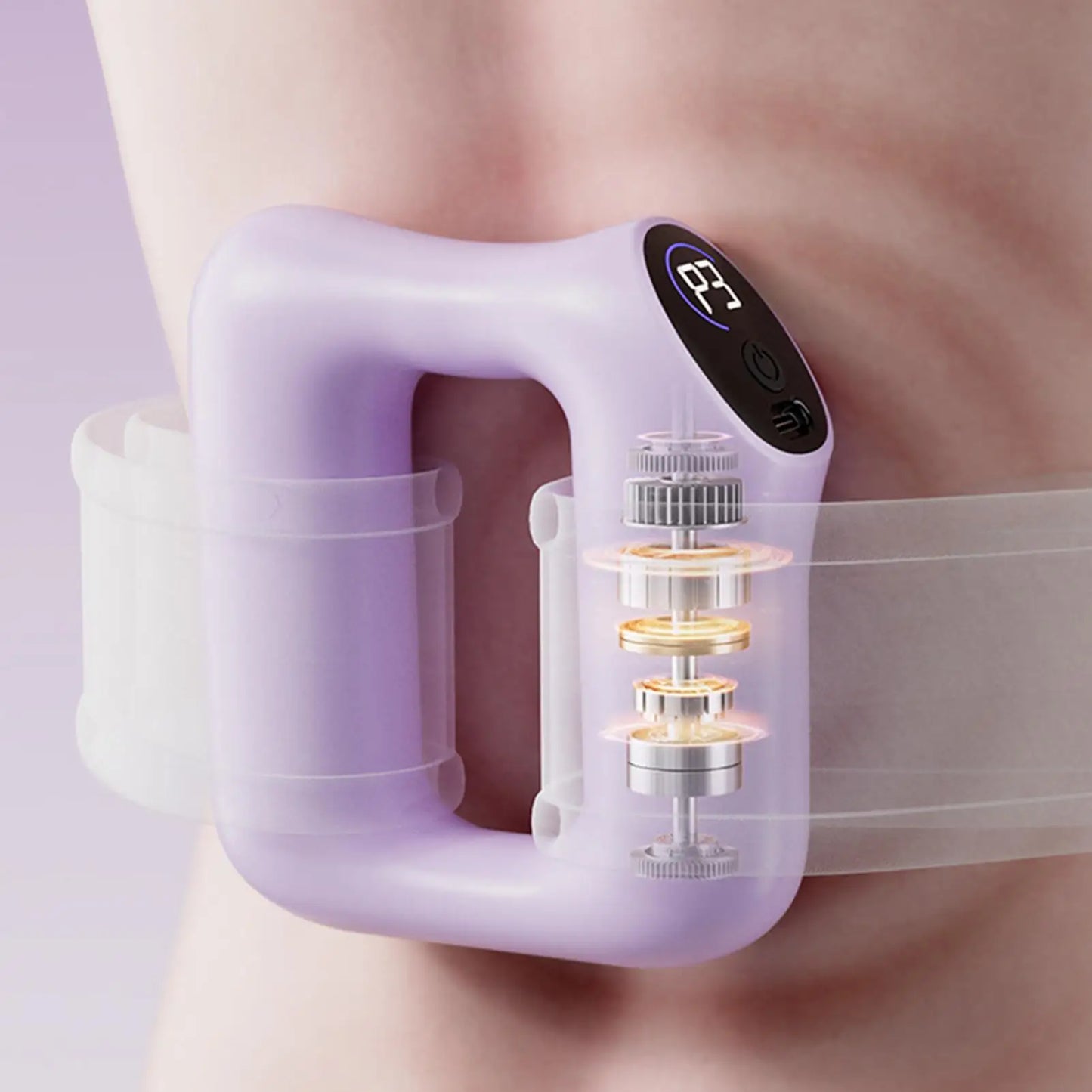 Multifunctional Vibration Fascia Ring Massager for Fat Burning and Shaping