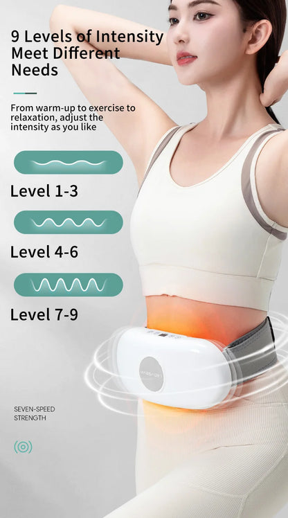 Electric Belly Shaking Massager with Vibration and Heat for Fat Burning