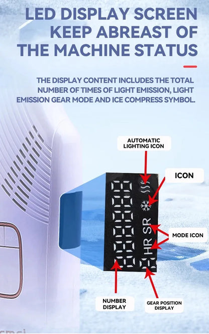 IPL Laser Hair Removal Device with Ice Cooling for Painless Epilation