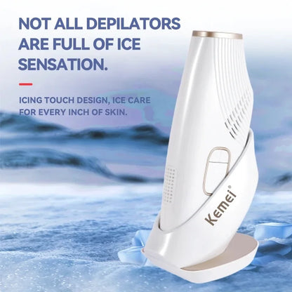 IPL Laser Hair Removal Device with Ice Cooling for Painless Epilation
