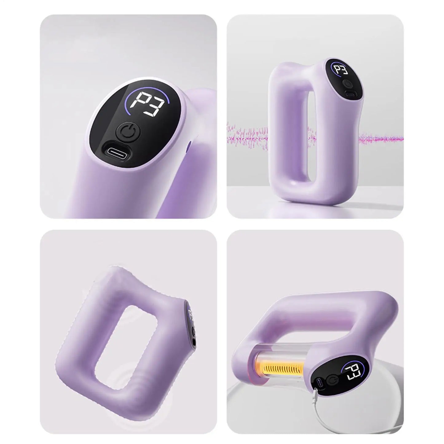 Multifunctional Vibration Fascia Ring Massager for Fat Burning and Shaping