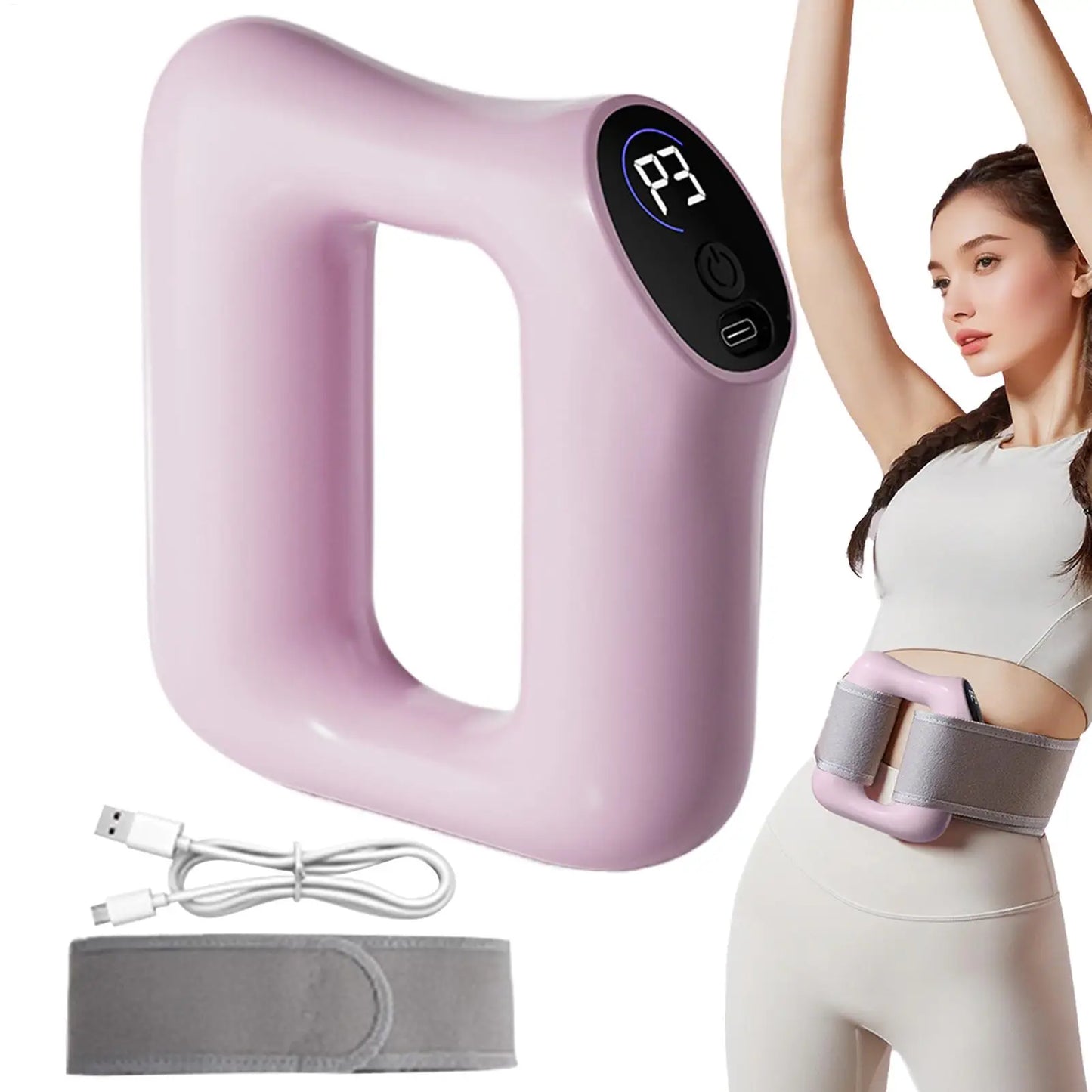 Multifunctional Vibration Fascia Ring Massager for Fat Burning and Shaping