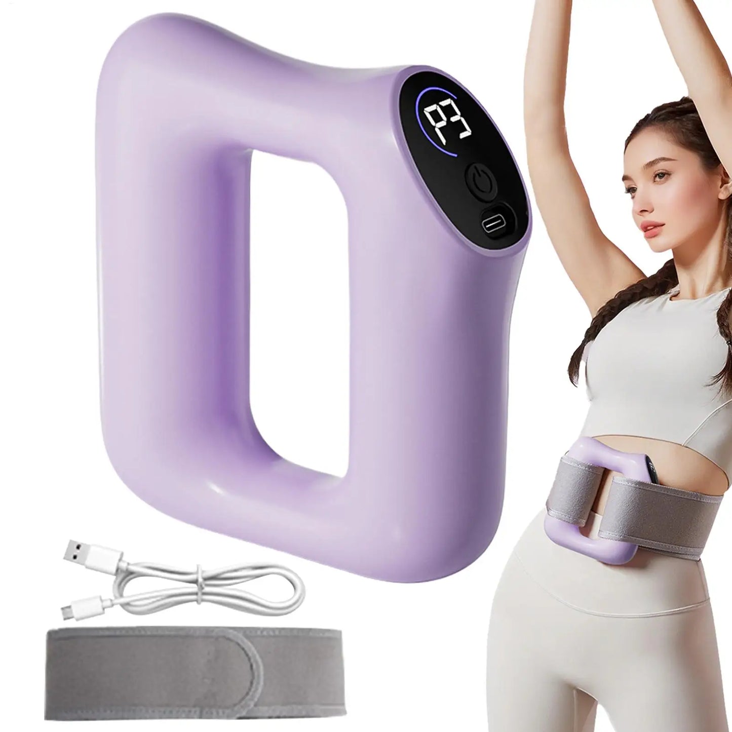 Multifunctional Vibration Fascia Ring Massager for Fat Burning and Shaping