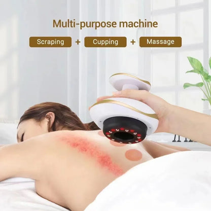 Electric Guasha Cupping Massager for Body Fat Burning & Cellulite Treatment