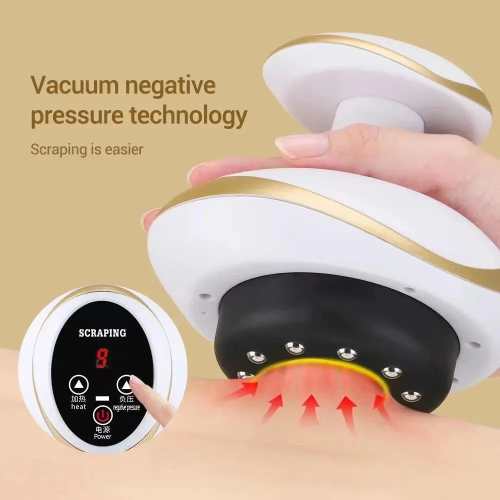 Electric Guasha Cupping Massager for Body Fat Burning & Cellulite Treatment