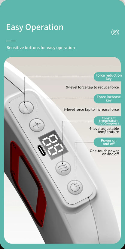 Electric Belly Shaking Massager with Vibration and Heat for Fat Burning