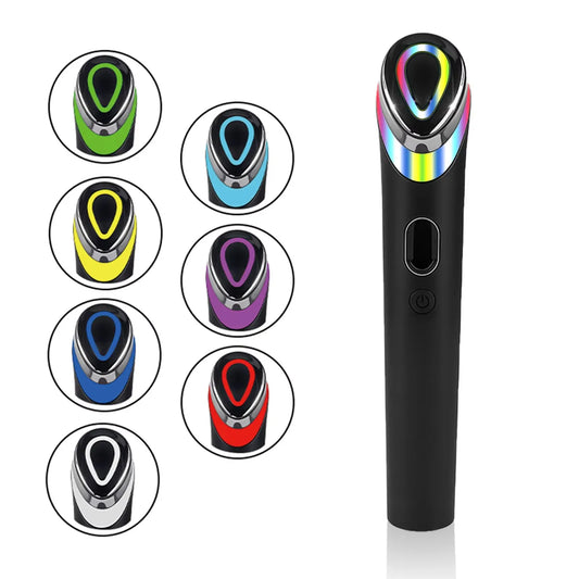 7-Color LED Face and Neck Therapy Wand for Skin Rejuvenation