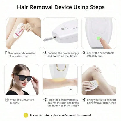 All-in-One Body Hair Removal Device for Women, Home Use