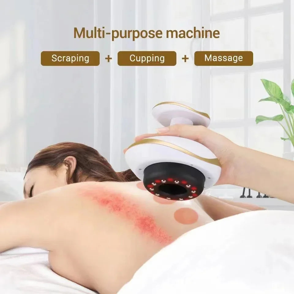 Electric Guasha Cupping Massager for Body Fat Burning & Cellulite Treatment