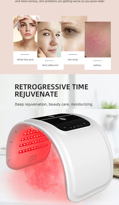 7-Color LED Face Mask for Skin Rejuvenation and Beauty Therapy