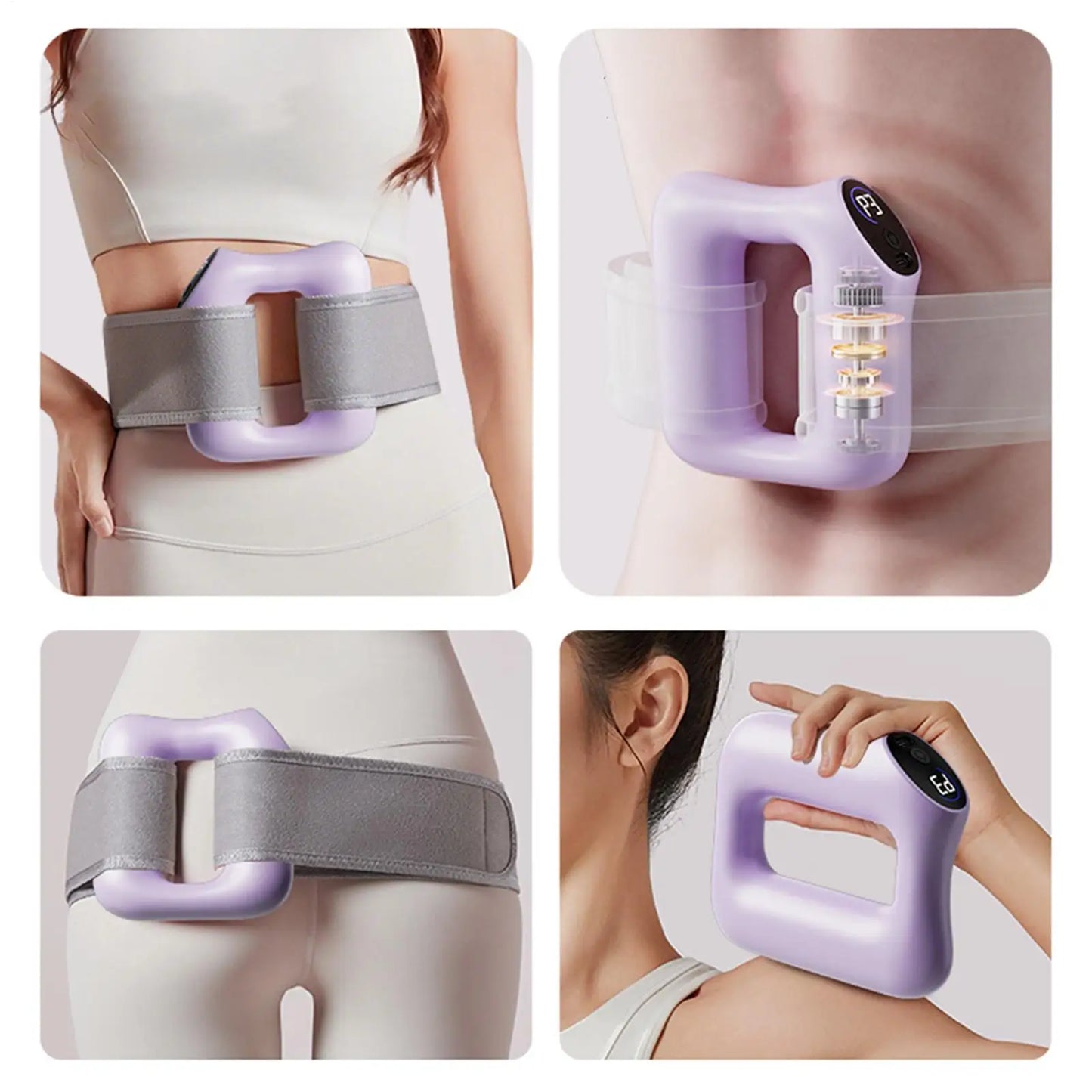 Multifunctional Vibration Fascia Ring Massager for Fat Burning and Shaping