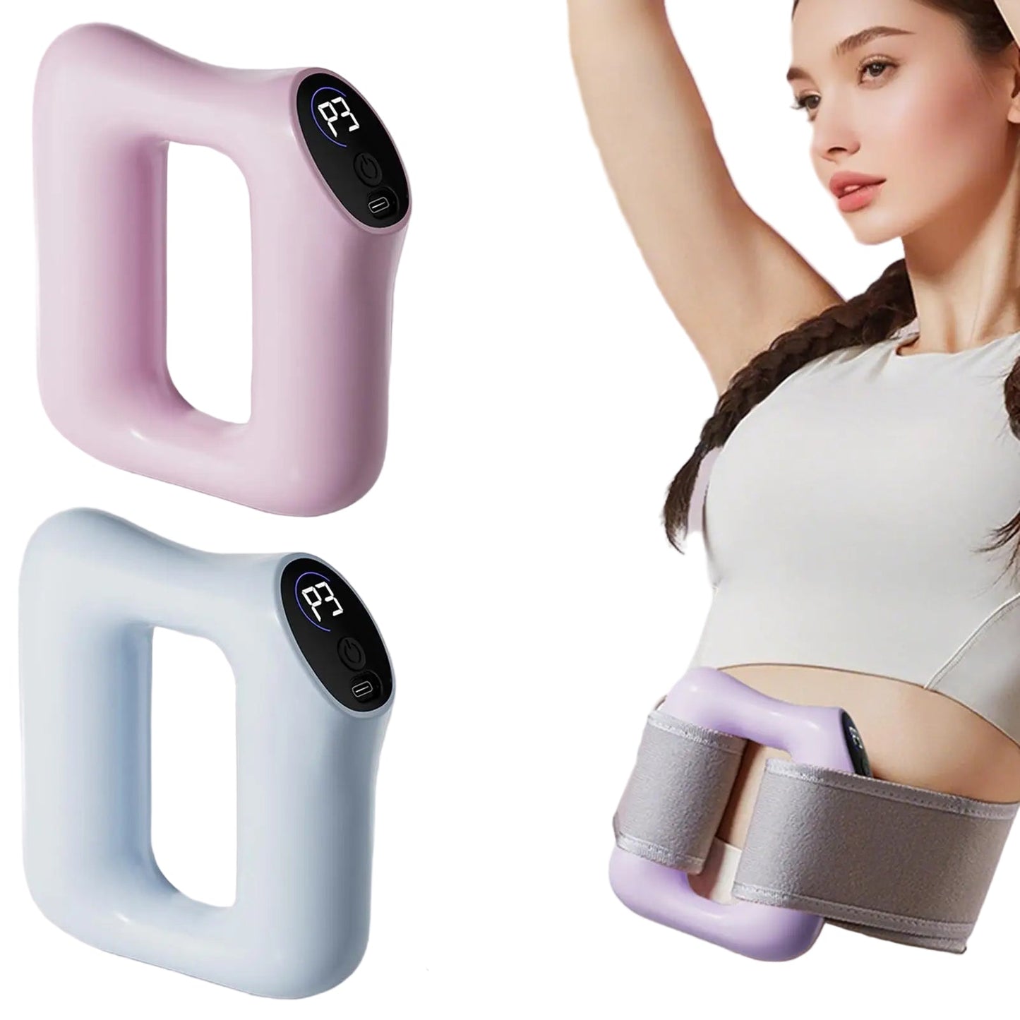 Multifunctional Vibration Fascia Ring Massager for Fat Burning and Shaping
