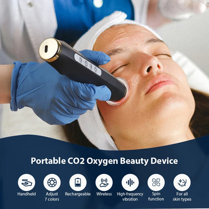 Portable CO2 Oxygen Bubble Pen Rechargeable Facial Exfoliate Device