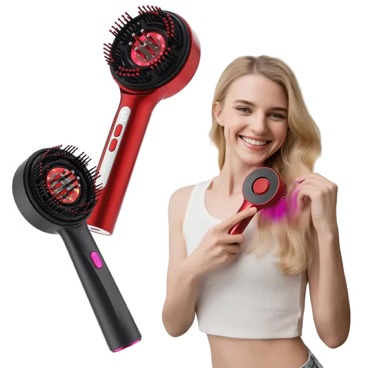 Electric Scalp Massager Comb with LED Light Therapy for Hair Growth